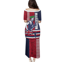 Honolulu Running 2024 Family Matching Puletasi and Hawaiian Shirt Marathon Competition Hula Runner and Kakau Art Tattoo