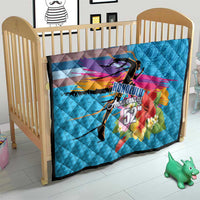 Honolulu Anniversary 52nd Running Quilt Marathon Competition Kakau Pattern Blue Color