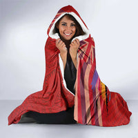 Honolulu Anniversary 52nd Running Hooded Blanket Marathon Competition Kakau Pattern Red Color