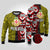 Tonga Kolisi Tonga Ugly Christmas Sweater Ngatu and Geometric Pattern LT03 Red - Polynesian Pride