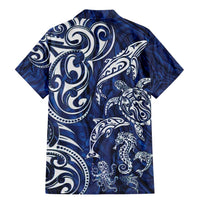 New Zealand Connecting with Seas Family Matching Mermaid Dress and Hawaiian Shirt Maori Tribal and Sea Animals Tattoo - White Glass Style
