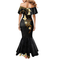 Polynesian Spiral Tribal Tattoo Mermaid Dress Golden Color LT03 - Polynesian Pride