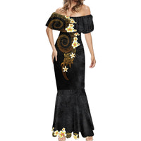 Polynesian Spiral Tribal Tattoo Mermaid Dress Golden Color LT03 - Polynesian Pride