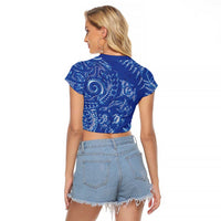 New Zealand Sea Animals Raglan Cropped T Shirt with Maori Koru Tribal Tattoo and Silver Ferns Aquatic Style