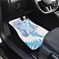 New Zealand Sea Animals Car Mats with Maori Koru Tribal Tattoo and Silver Ferns Galaxy Style