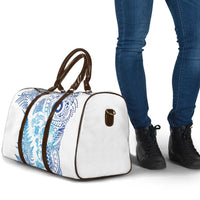New Zealand Sea Animals Travel Bag with Maori Koru Tribal Tattoo and Silver Ferns Galaxy Style