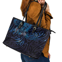 New Zealand New Year-Matariki Leather Tote Bag Aotearoa Maori Tattoo Galaxy Sky