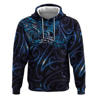 New Zealand New Year-Matariki Zip Hoodie Aotearoa Maori Tattoo Galaxy Sky