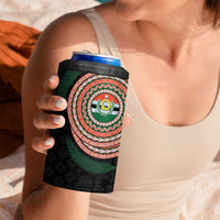 Penama Tribal Tattoo with Namele Leaves 4 in 1 Can Cooler Tumbler