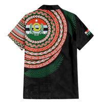 Penama Tribal Tattoo with Namele Leaves Family Matching Mermaid Dress and Hawaiian Shirt