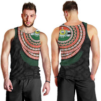Penama Tribal Tattoo with Namele Leaves Men Tank Top