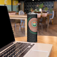 Penama Tribal Tattoo with Namele Leaves Skinny Tumbler