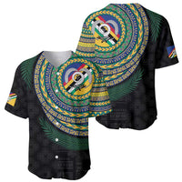 Torba Tribal Tattoo with Namele Leaves Baseball Jersey