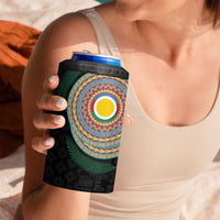 Shefa Tribal Tattoo with Namele Leaves 4 in 1 Can Cooler Tumbler