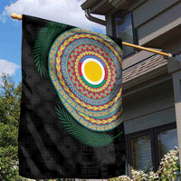 Shefa Tribal Tattoo with Namele Leaves Garden Flag