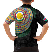 Shefa Tribal Tattoo with Namele Leaves Hawaiian Shirt