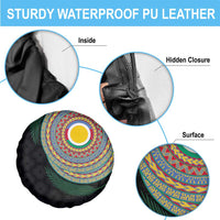 Shefa Tribal Tattoo with Namele Leaves Spare Tire Cover