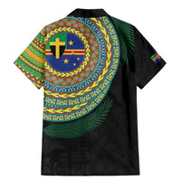 Tafea Tribal Tattoo with Namele Leaves Family Matching Mermaid Dress and Hawaiian Shirt