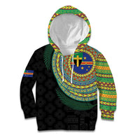 Tafea Tribal Tattoo with Namele Leaves Kid Hoodie