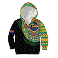 Tafea Tribal Tattoo with Namele Leaves Kid Hoodie