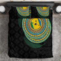 Malampa Tribal Tattoo with Namele Leaves Bedding Set