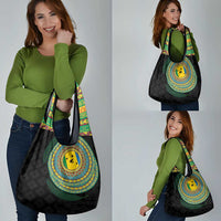 Malampa Tribal Tattoo with Namele Leaves Grocery Bag