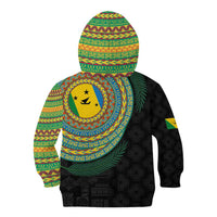 Malampa Tribal Tattoo with Namele Leaves Kid Hoodie