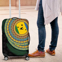 Malampa Tribal Tattoo with Namele Leaves Luggage Cover