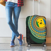 Malampa Tribal Tattoo with Namele Leaves Luggage Cover