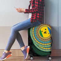 Malampa Tribal Tattoo with Namele Leaves Luggage Cover