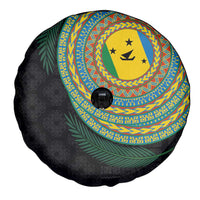 Malampa Tribal Tattoo with Namele Leaves Spare Tire Cover