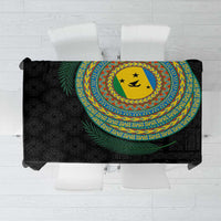 Malampa Tribal Tattoo with Namele Leaves Tablecloth