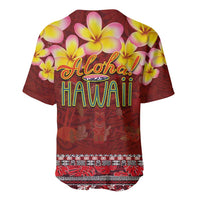 Aloha Plumeria Flowers Baseball Jersey With Hawaiian Style Tapa Tribal LT03 - Polynesian Pride