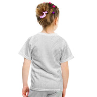 Niue White Sunday Kid T Shirt Hiapo Tribal Art Tattoos - Polynesian Pride