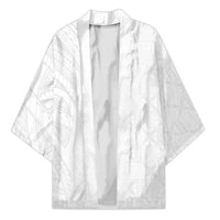 Niue White Sunday Kimono Hiapo Tribal Art Tattoos - Polynesian Pride