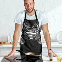 Super Samoan Traditional Tribal Art Tattoos Apron Black Color - Polynesian Pride