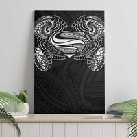 Super Samoan Traditional Tribal Art Tattoos Canvas Wall Art Black Color - Polynesian Pride