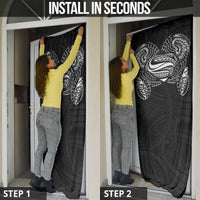 Super Samoan Traditional Tribal Art Tattoos Door Cover Black Color - Polynesian Pride