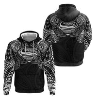 Super Samoan Traditional Tribal Art Tattoos Hoodie Black Color - Polynesian Pride