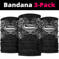 Super Samoan Traditional Tribal Art Tattoos Neck Gaiter Black Color LT03 package One Size: 25*50cm Black - Polynesian Pride