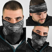Super Samoan Traditional Tribal Art Tattoos Neck Gaiter Black Color LT03 - Polynesian Pride