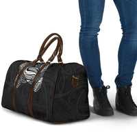 Super Samoan Traditional Tribal Art Tattoos Travel Bag Black Color - Polynesian Pride
