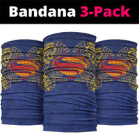 Super Samoan Traditional Tribal Art Tattoos Neck Gaiter Blue Color LT03 package One Size: 25*50cm Blue - Polynesian Pride