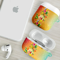 Hawaiian Tropical Fruits and Plants AirPods Case Kakau Pattern Summer Vibe