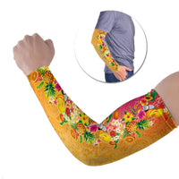 Hawaiian Tropical Fruits and Plants Arm Sleeves Kakau Pattern Summer Vibe