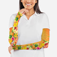 Hawaiian Tropical Fruits and Plants Arm Sleeves Kakau Pattern Summer Vibe