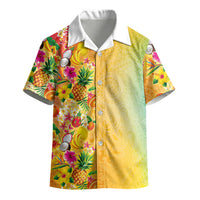 Hawaiian Tropical Fruits and Plants Kid Hawaiian Shirt Kakau Pattern Summer Vibe