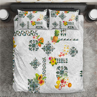 Hawaiian Quilts Bedding Set Tropical Fruits and Plants