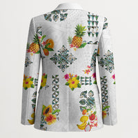 Hawaiian Quilts Blazer Tropical Fruits and Plants