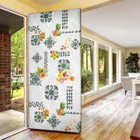 Hawaiian Quilts Door Cover Tropical Fruits and Plants